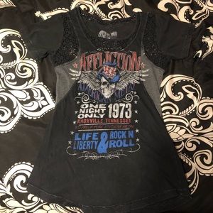 Affliction shirt. Super cute.